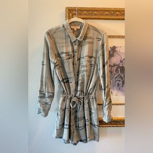 Philosophy Army Print Romper